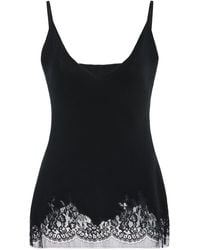 The Row - Makka Lace-Trimmed Silk Top - Lyst