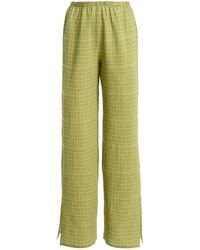 Asceno - The Loreto Cotton-Blend Straight-Leg Pants - Lyst