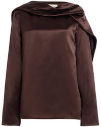 TOVE - Caris Draped Satin Top - Lyst