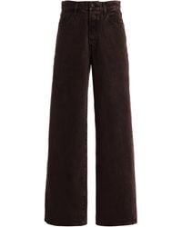 FRAME - The Collegiate Rigid High-Rise Wide-Leg Jeans - Lyst