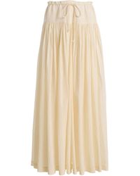 The Row - Berenice Cotton Cheesecloth Pants - Lyst