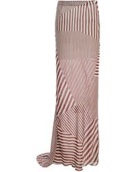 De La Vali - Exclusive La Isla Diosa Striped Chiffon Maxi Skirt - Lyst
