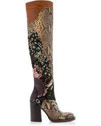 Dries Van Noten - Forest Printed Boots - Lyst