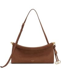 Alaïa - Le Click Medium Suede E/W Shoulder Bag - Lyst