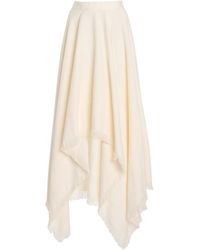 Kallmeyer - Felicity Cotton-Blend Cascade Maxi Skirt - Lyst