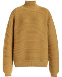 Brandon Maxwell - The Charlie Ribbed Knit Wool Sweater - Lyst
