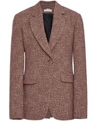 Chloé - Wool-blend Tweed Blazer - Lyst