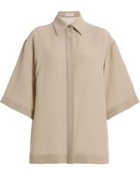 Michael Kors - Wool Crepe Shirt - Lyst