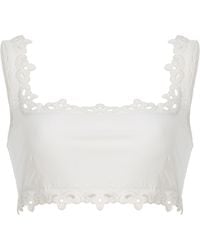 Sea - Leila Eyelet Bikini Top - Lyst