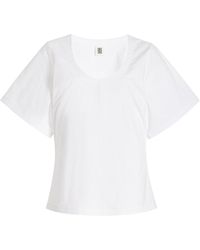 By Malene Birger - Lunae Flare-sleeve Cotton T-shirt - Lyst