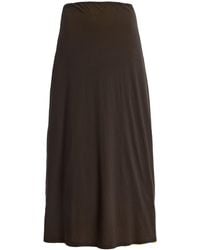 Leset - Milo Reversible Cotton Midi Skirt - Lyst