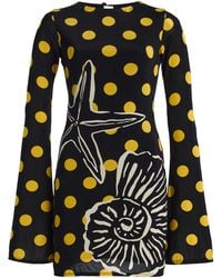 Cala De La Cruz - Maisha Printed Mini Dress - Lyst