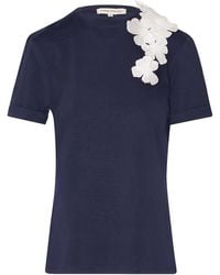 ANDRES OTALORA - Muchos Cantos Embellished Cotton T-Shirt - Lyst