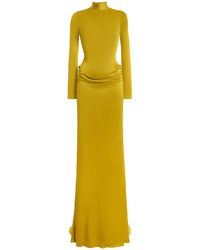 Burc Akyol - Caryatide Draped Wool Gown - Lyst