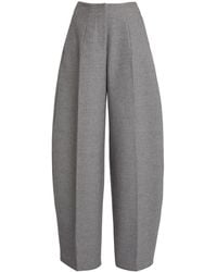Jacquemus - Curvo High-Rise Cotton-Blend Straight-Leg Pants - Lyst