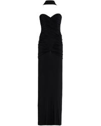 The New Arrivals Ilkyaz Ozel - Samsara Ruched Jersey Maxi Dress - Lyst