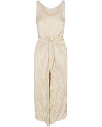 Anemos - The Dk Midi Wrap Dress - Lyst