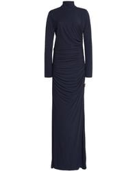 Bottega Veneta - Knot-Detailed Crepe-Jersey Maxi Dress - Lyst