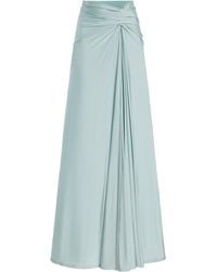 Anna October - Sonia Draped Jersey Maxi Skirt - Lyst