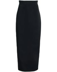 KHAITE - Loxley Crepe-satin Maxi Skirt - Lyst