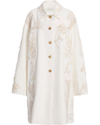 Dries Van Noten - Rondero Embroidered Cotton-Canvas Coat - Lyst