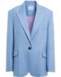 DES_PHEMMES - Sequined Wool-blend Blazer - Lyst