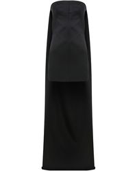 ILA THE BRAND - Exclusive Tessa Train-Detailed Strapless Satin Mini Dress - Lyst