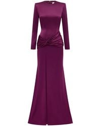 Alex Perry - Long Sleeve Knot Gown - Lyst