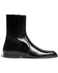 KHAITE - Colt Leather Ankle Boots - Lyst