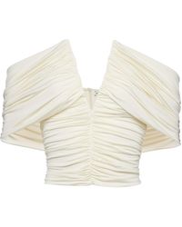 Magda Butrym - Ruched Off-the-shoulder Top - Lyst