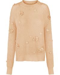 Anna October - Shelly Flower-embellished Organic Cotton Sweater - Lyst