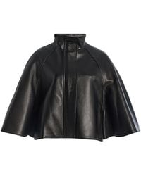 Jonathan Simkhai - Orvik Leather Cape Jacket - Lyst