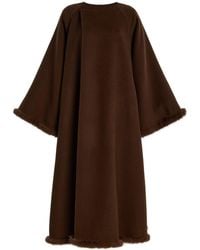 By Malene Birger - Dalimas Shearling-Trimmed Wool Coat - Lyst