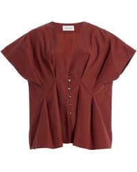 House of Dagmar - Cinched Cotton Top - Lyst