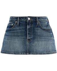 EB DENIM - Cherry Denim Mini Skirt - Lyst