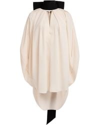 Lanvin - Knotted High-neck Cape Top - Lyst