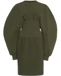 Bottega Veneta - Wool Knit Mini Dress - Lyst
