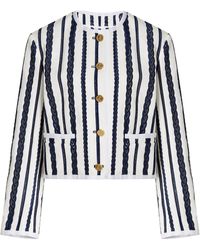 Thom Browne - Embroidered Cotton-twill Jacket - Lyst