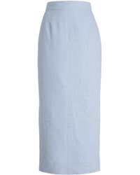 Posse - Exclusive Riviera Emma Linen Maxi Skirt - Lyst