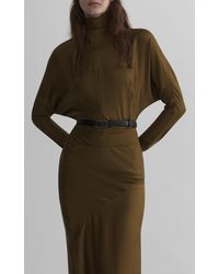 Mugler - Batwing Silk Top - Lyst