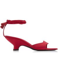 the row satin sandals