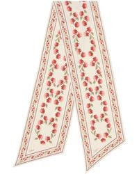 Chloé - Floral-Print Silk Scarf - Lyst