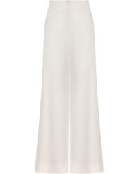 ANDRES OTALORA - Me Hablas Linen Wide-Leg Pants - Lyst