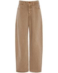SLVRLAKE Denim - Tess Long Rigid Low-Rise Curve-Leg Jeans - Lyst