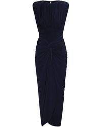 ANDRES OTALORA - Zambea Draped Midi Dress - Lyst