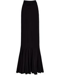 Nensi Dojaka - V-waist Flared Jersey Maxi Skirt - Lyst