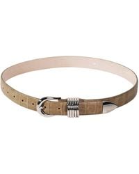 DEHANCHE - Hollyhock Alligator-Embossed Leather Belt - Lyst
