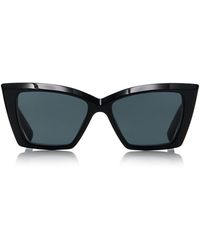 Saint Laurent - Square-frame Cat-eye Acetate Sunglasses - Lyst