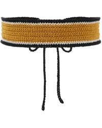 Pardo Hats - Exclusive La Isla Cale Crocheted Linen Belt - Lyst