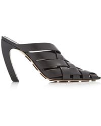 Bottega Veneta - Woven Leather Mules - Lyst